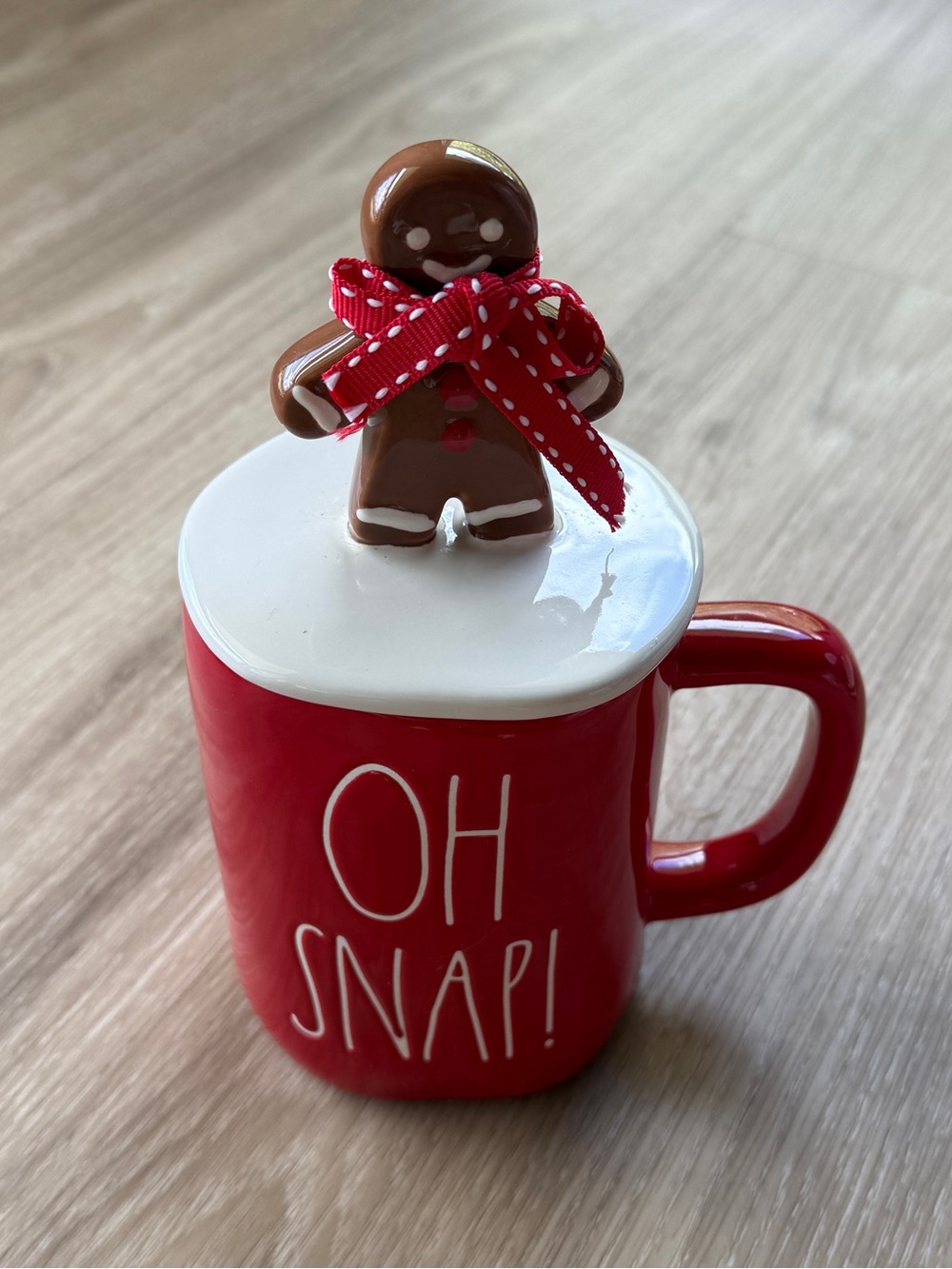 Rae Dunn 'OH SNAP!' Gingerbread Christmas Mug